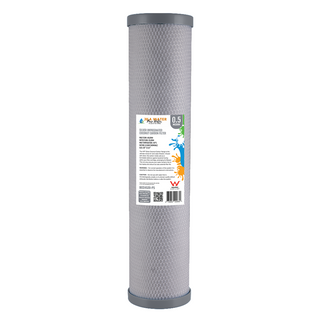 20” x 4.5” - 0.5 Micron Silver-Impregnated Coconut Carbon Block...