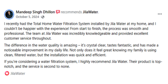 Why use Jila Water Whole Home Water Filter Reviews and recommendations