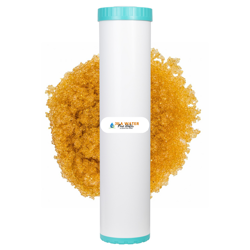 Jila Water Drop In 20 x 4.5 Water Softening DI Resin Cartridge (2Kg) De Ionising Filter Cartridge